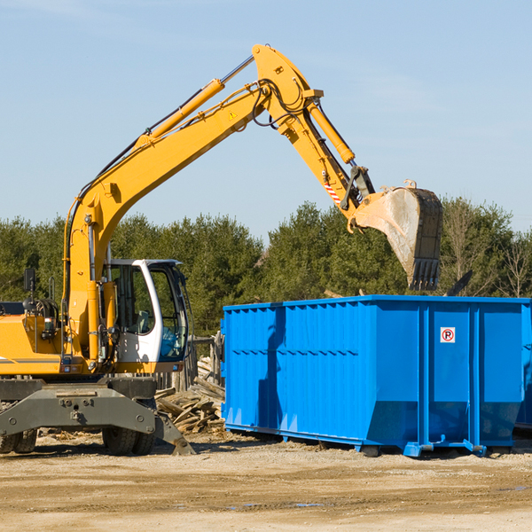 what happens if the residential dumpster is damaged or stolen during rental in Harlan